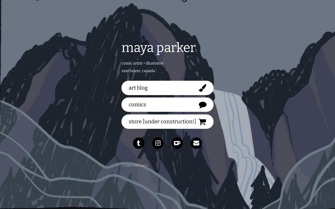 Screenshot of maya parker